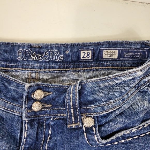 Miss me boot cut bling jeans size 28 - Picture 3 of 11